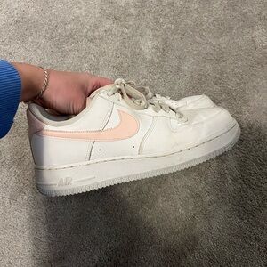 Nike White and Pink Athletic Shoes